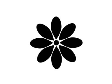 Bir çiçeğin tasarım simgeleri vektör illüstrasyonuName). 