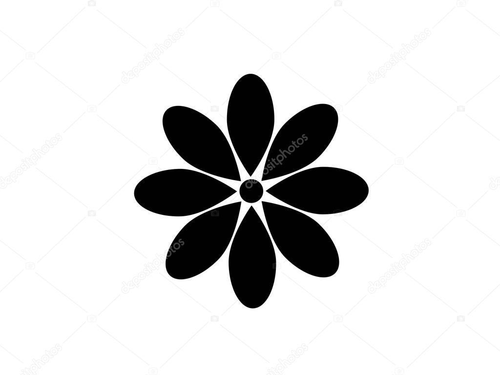 Design icons vector illustration of a flower (chamomile).