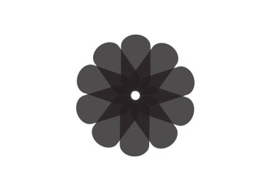 Bir çiçeğin tasarım simgeleri vektör illüstrasyonuName). 