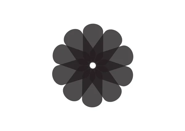 형상화 꽃무늬 — 스톡 벡터