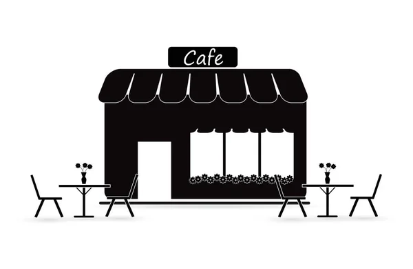 Restaurante Icono Glifo Café — Vector de stock