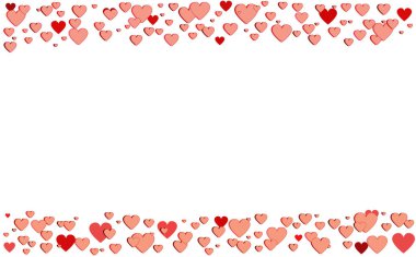 Kalplerin romantik çerçevesi. Sevgililer Günü