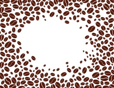 İzole bir arka planda kahve çekirdekleri.