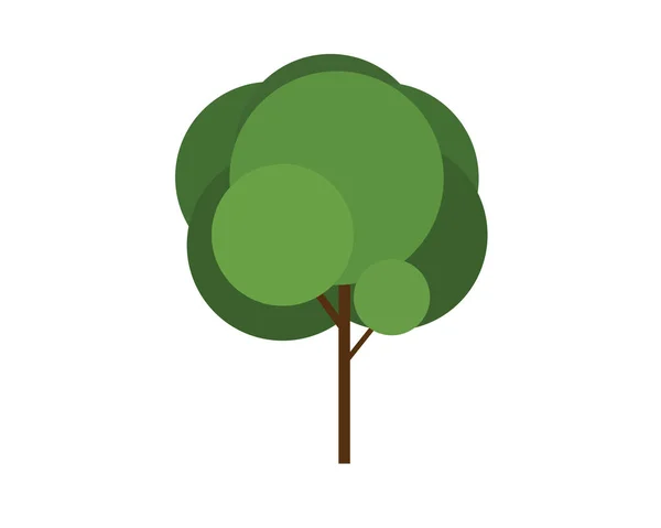 Emblema Del Árbol Vectorial Icono Árbol Del Logotipo — Vector de stock