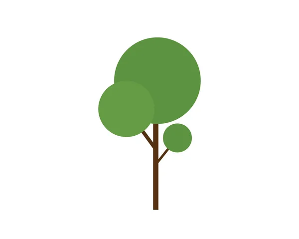 Emblema Del Árbol Vectorial Icono Árbol Del Logotipo — Vector de stock