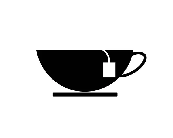 Кружка Чашка Чая Горошком Вектор Икона Символ — стоковый вектор