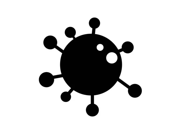 Virussymbol Coronavirus Vektorbild Wissenschaft Und Medizin — Stockvektor