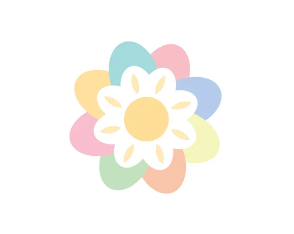 Design Icons Vector Illustration Flower Chamomile — Stock Vector