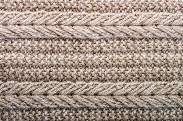 Textura tejida. Patrón de tela hecha de lana. Fondo, espacio de copia — Foto de Stock