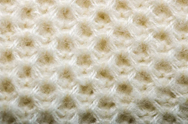 Textura tejida. Patrón de tela hecha de lana. Fondo, espacio de copia —  Fotos de Stock