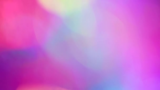 Festive texture. Multicolored motion gradient background. Colorful pattern wallpaper. Blurred bokeh background of holiday lights. Festive greeting card. — Stock Video