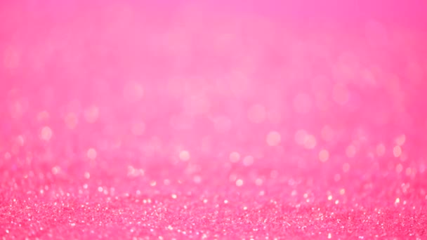 Abstract sparkling lights, shiny holiday background. Festive pink background. — 비디오