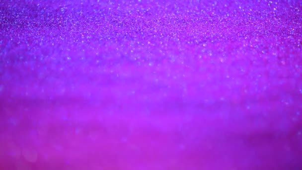 Violet and purple abstract bokeh lights. Shiny glitter background. New year and Christmas concept. Pink sparkling greeting card — 비디오