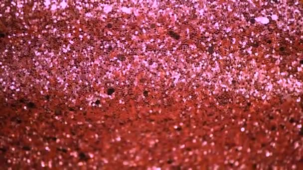 Glitter defocused abstract background with blurry lights, stars. Christmas festive texture. New year party — Stock Video