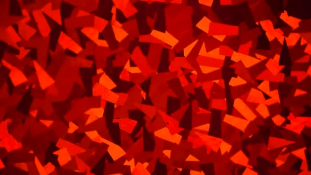 Abstract crystal background. Shimmer of red glitter texture. Shiny backdrop rotation — Stock Video