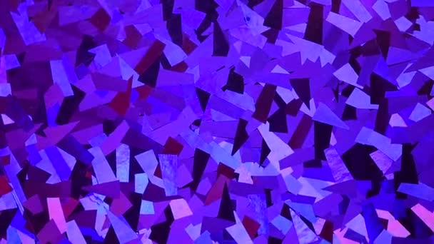 Abstract crystal background. Shimmer of violet glitter texture. Shiny backdrop rotation — Stock Video