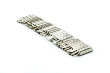 Beyaz arkaplanda tornavida