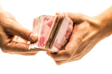 Çin yuan banknot para birimi