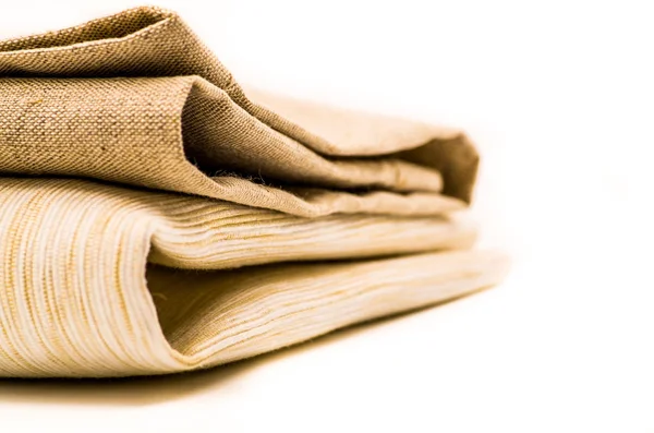Dos servilletas de mesa de textura de lino — Foto de Stock
