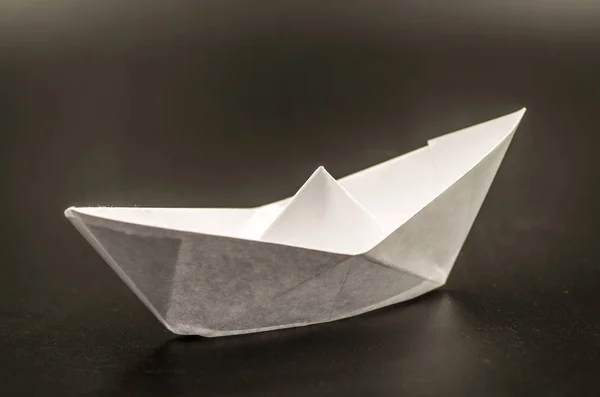 white paper ship