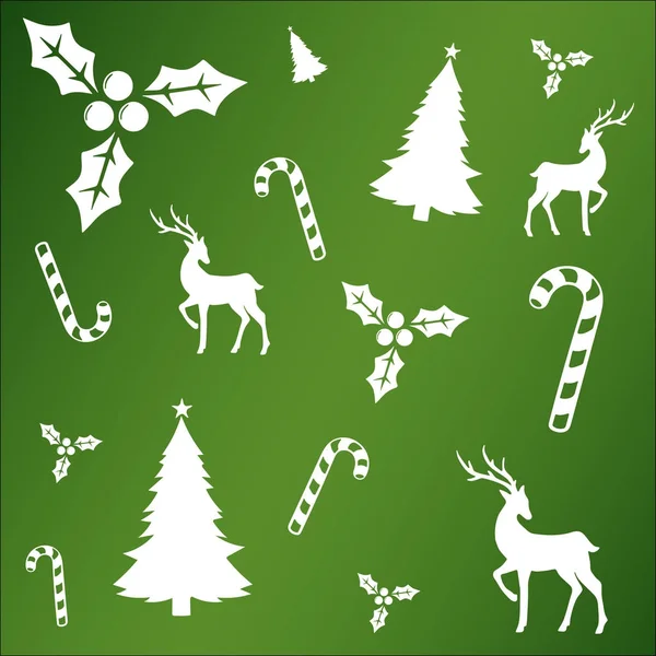 Patrón de símbolos de Navidad — Archivo Imágenes Vectoriales