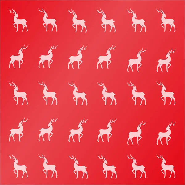 Reindeer christmas pattern — Stock Vector