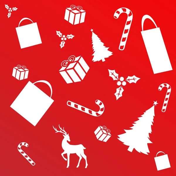 Concepto de compras de Navidad — Archivo Imágenes Vectoriales