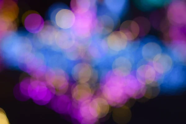 Bokeh de pared de luz colorida —  Fotos de Stock