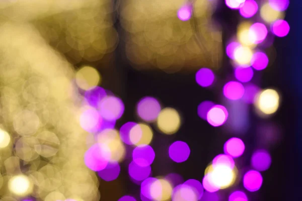 Bokeh de fondo de árbol de luz de colores —  Fotos de Stock