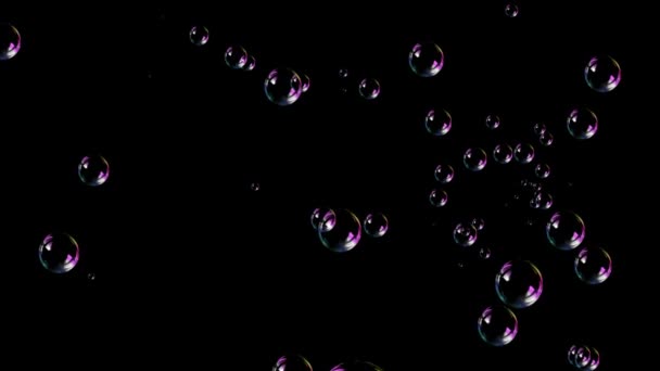 4 k zeepbellen — Stockvideo