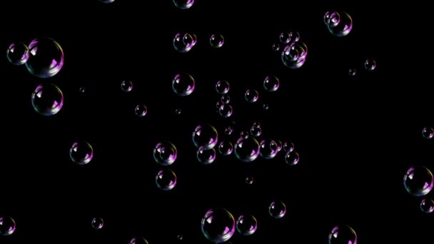 4 k mýdlové bubliny — Stock video