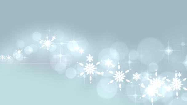 Kerst sneeuwvlokken vallen, sneeuw achtergrond — Stockvideo
