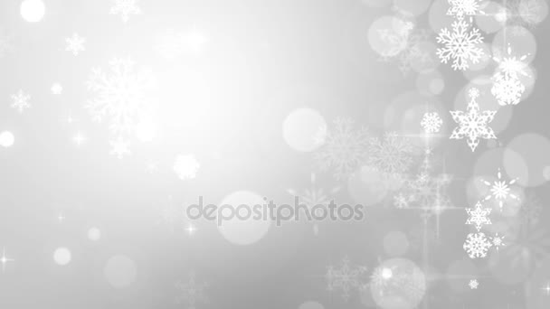 圣诞雪花飘落，雪背景 — 图库视频影像