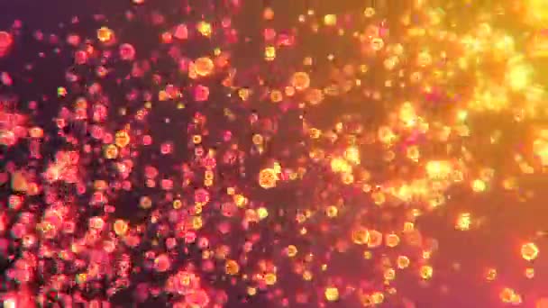 Abstract Motion Background, Shining Particles — Stock Video