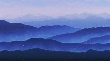 Duvar kağıdı manzara kavramı dağ Sunrise