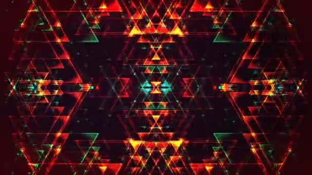 4 k abstraktní trojúhelníky pozadí — Stock video