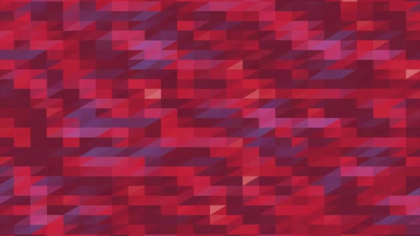 Fondo colorido geométrico poligonal pixelado — Vídeos de Stock