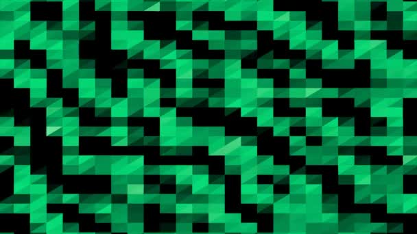 Sfondo geometrico colorato Pixelated poligonale — Video Stock