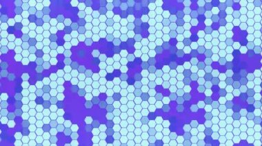 4 k döngü altıgenler arka plan Mozaik