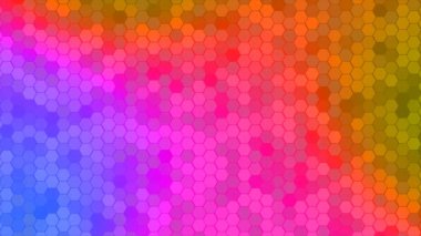 4 k döngü altıgenler arka plan Mozaik