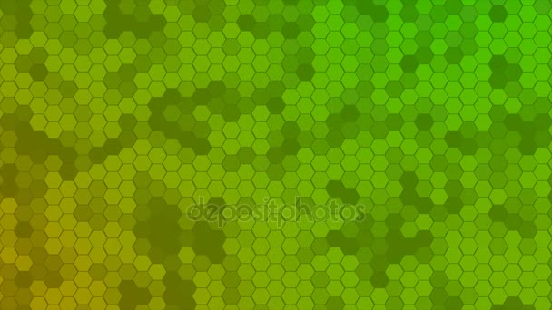 Fondo de mosaico de hexágonos de bucle 4K — Vídeo de stock