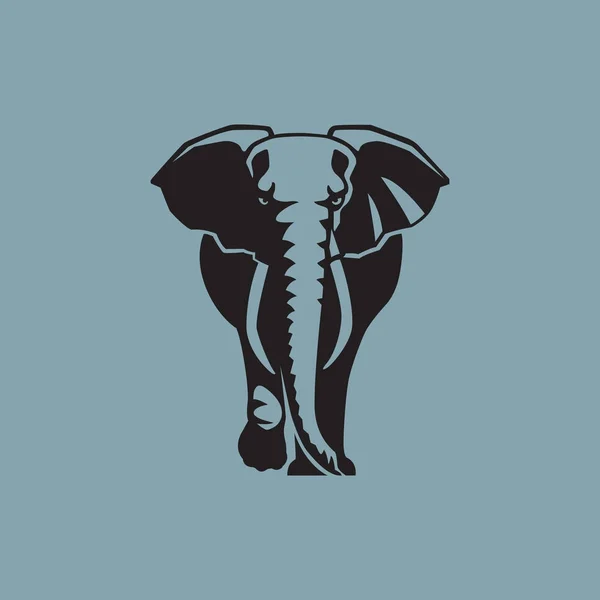 Signe éléphant logo emblème vectoriel illustration-07 — Image vectorielle