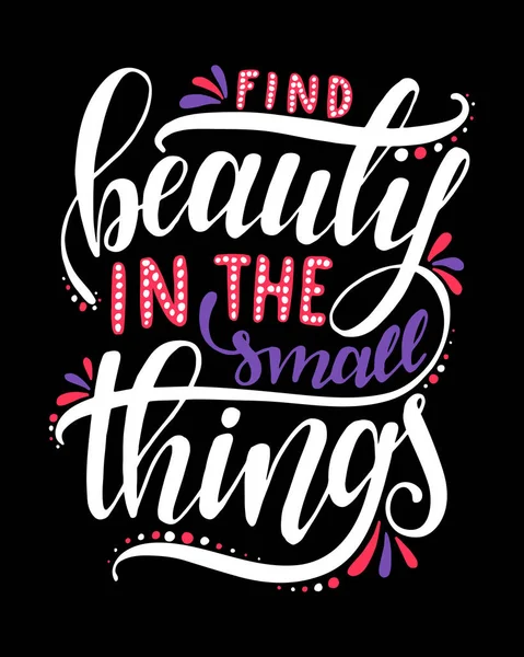 Encontrar la belleza en las cosas pequeñas . — Archivo Imágenes Vectoriales