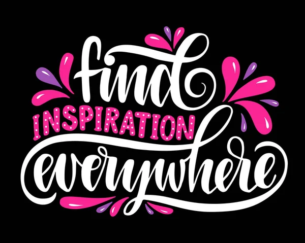 Najděte inspiraci všude. — Stockový vektor