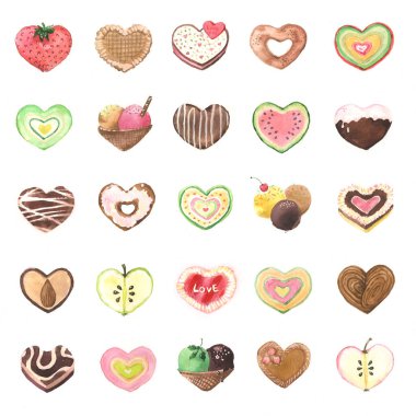 Sweet hearths set for St. Valentine's Day clipart