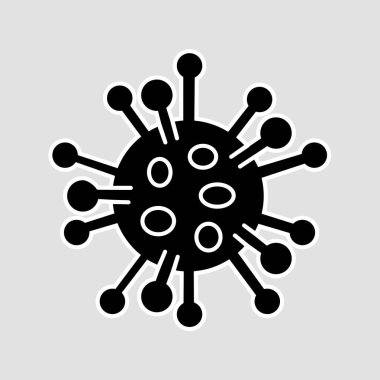 Corona Virüsü önlem işareti. Simgeyi koru. Kapatma işareti. Evde kal. Kilitlenme salgını durdurma Novel Coronavirüs salgını covid-19.