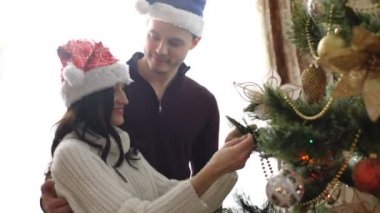 mutlu çiftimiz Noel ağacı elbise