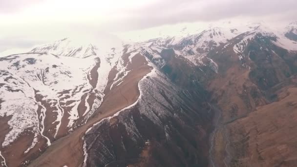 Mount Kazbek, der Berg — Stockvideo