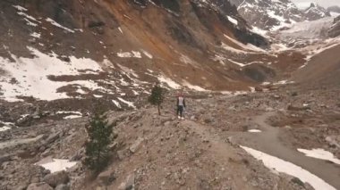 buzul, bir helikopter, uçak çekim üzerinden vurdu
