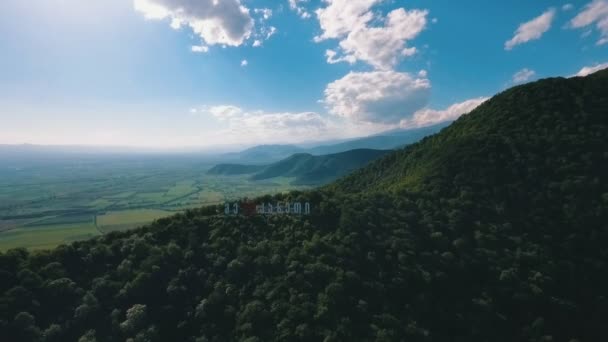 Střelba hory letecký pohled — Stock video